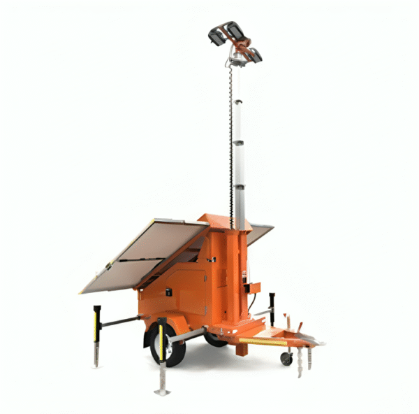 Portable 9M Solar Light Tower with Electric Lift
