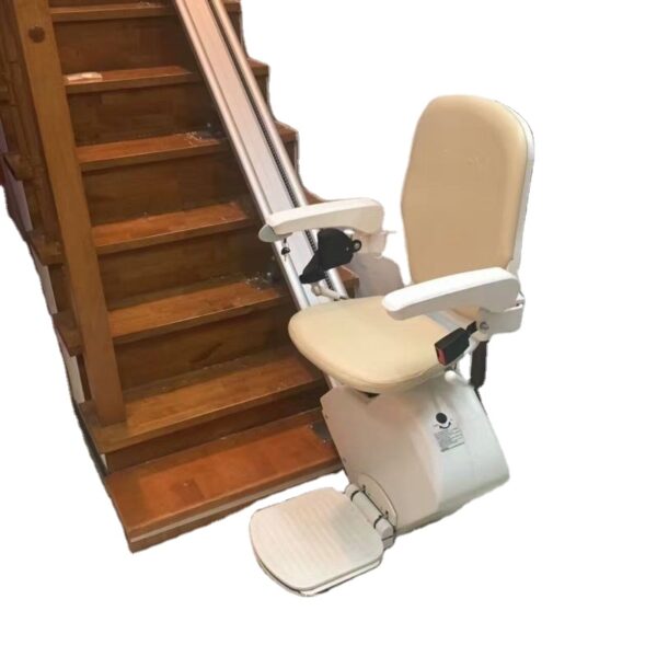 Curved Electric Stair Chair Lift for Disabled – Hydraulic Home Stair Climber with Emergency Lift & Auto Brake | 120kg Capacity