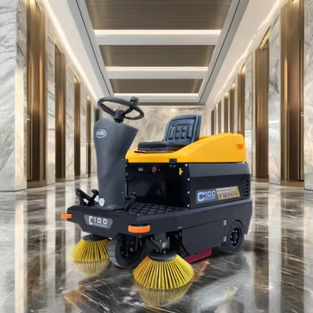 C100 Industrial Ride-On Battery Floor Sweeper – Heavy-Duty Commercial Cleaner