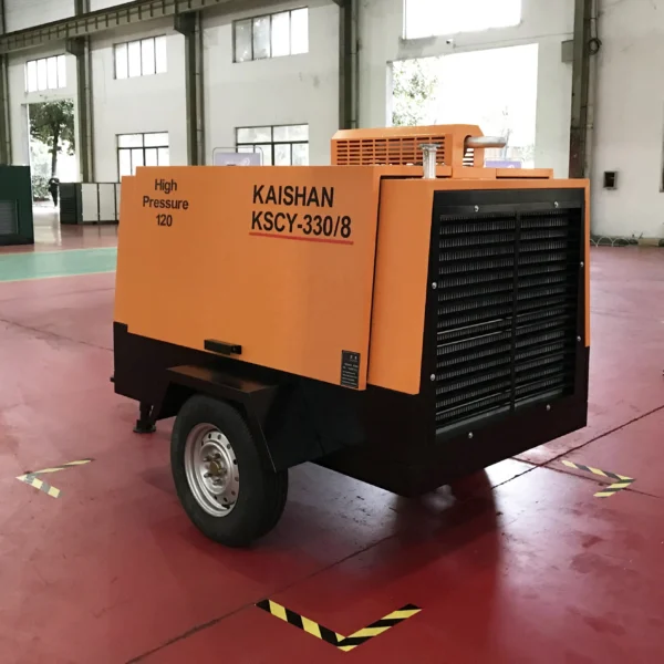 High-Capacity Mobile Diesel Screw Air Compressor  – Industrial-Grade & Portable