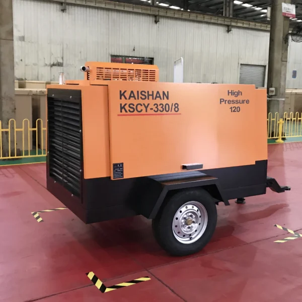 High-Capacity Mobile Diesel Screw Air Compressor  – Industrial-Grade & Portable