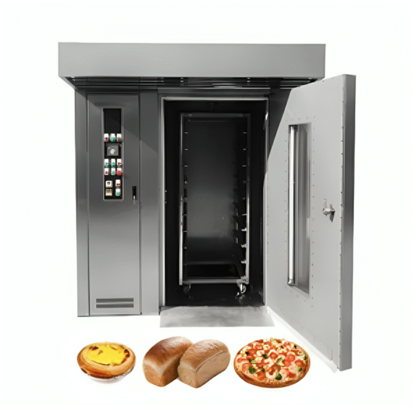 50kg/h Baking Capacity | Electric & Multi-Fuel Commercial Rotary Oven for Bread & Pizza – Industrial Bakery Oven (Electric, Gas, Diesel)