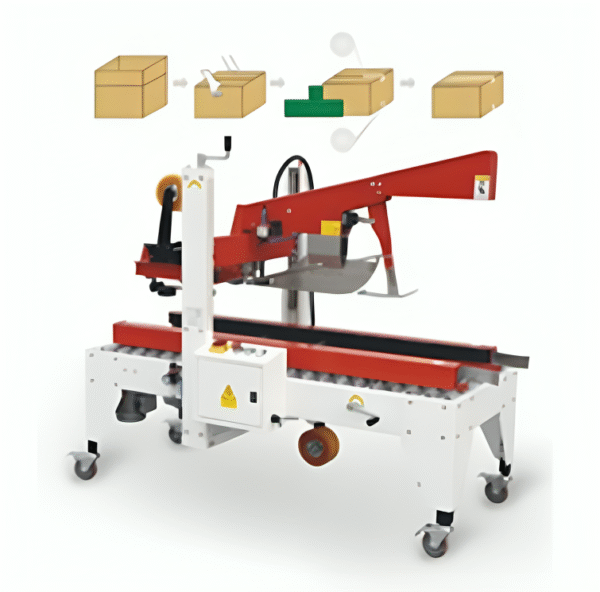 Industrial Box Taping and Sealing Machine – Semi-Automatic Carton Packer