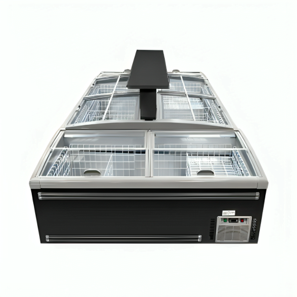1050L Combined 3 Section Commercial Island Display Freezer – Auto Defrost.