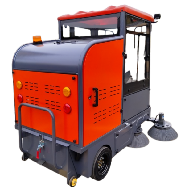 E1901 Electric Ride-On Road Sweeper – 48V Self-Propelled Street Sweeper