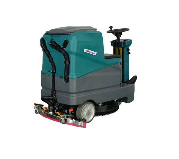 X5 Ride-On Battery Floor Scrubber Dryer – Industrial Cleaning Machine for Electronic Manufacturing Facilities