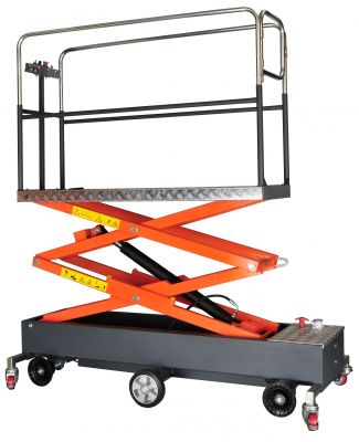 High-Quality Electric Pipe Rail Trolley Cart – Motorized Harvest Lift for Greenhouses and Nurseries