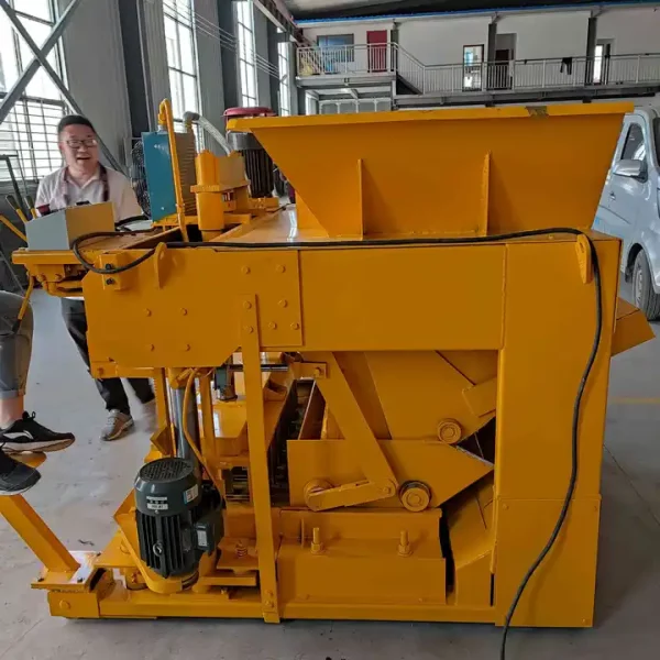 Automatic Concrete Block Making Machine, Brick Size 400*100*200 mm, 400*120*200 mm, 400*200*200 mm