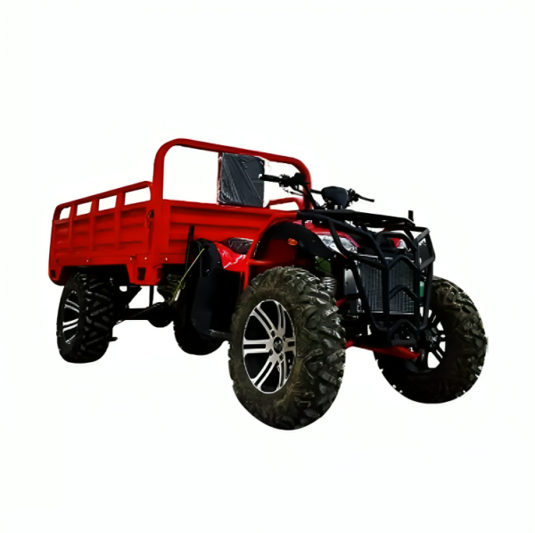 Utility ATV Cargo Farm Truck With Cargo And Hydraulic Lifter.