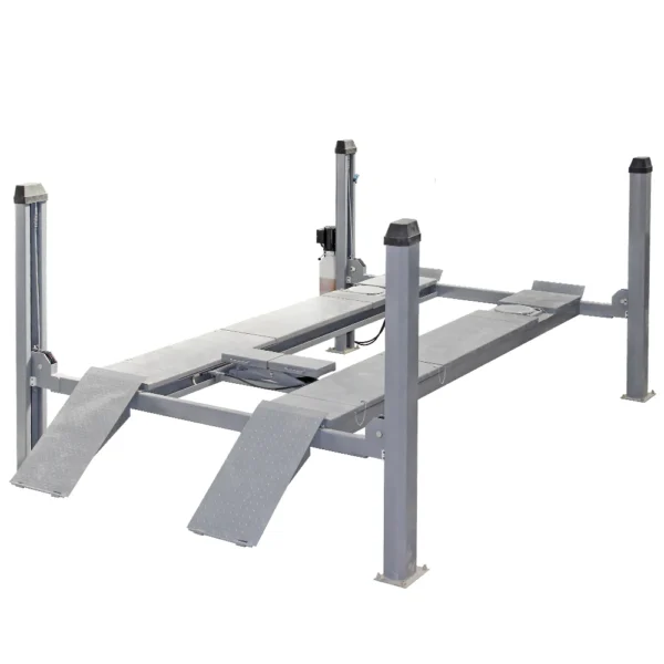 TFAUTENF 5000kg Four Post Hydraulic Car Lift – Manual Unlocking