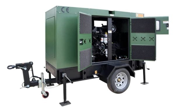 CUMMINS Engine Powered 50kVA Silent Diesel Generator – 3 phase With Trailer.