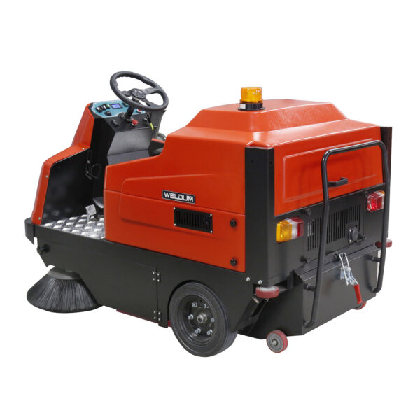 Ride-On Battery Floor Sweeper – Industrial Electric Cleaner
