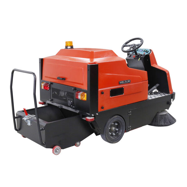Ride-On Battery Floor Sweeper – Industrial Electric Cleaner
