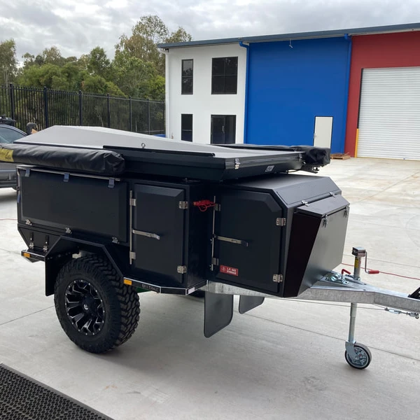 Hot Sale Off-Road Small Camping Trailer with External Shower Box