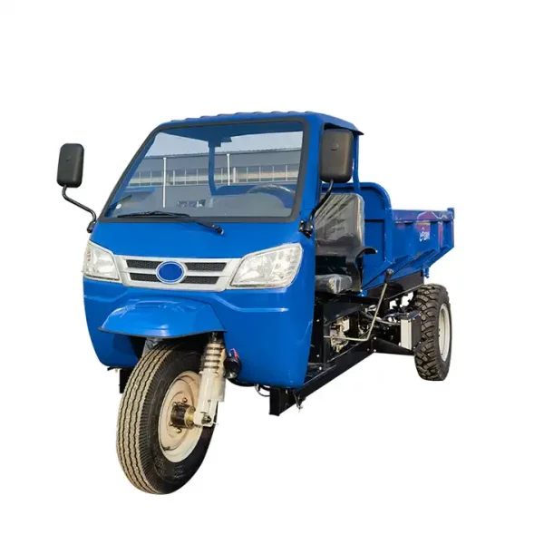 2 Ton Diesel Engine Tricycles Farm Dumper 1700kg Loading Capacity