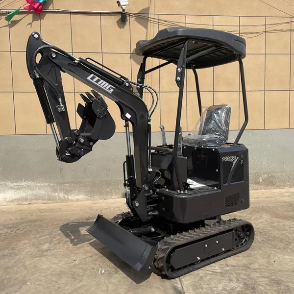 1 Ton Crawler Excavator, Thumb Bucket Mini Digger Excavator, Perfect For Construction Work And Home Use-TMPT56