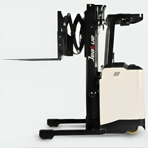 Electric long reach forklift truck