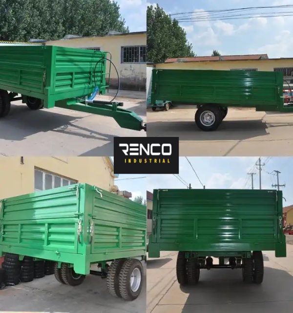 MU12 – 5 ton Single Axle 4 Wheel Tractor Farm Trailer.