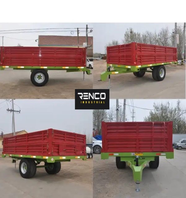 MU12 – 5 ton Single Axle 4 Wheel Tractor Farm Trailer.