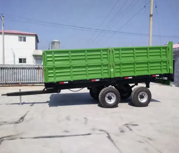 Hunan 801 – Hydraulic 10 ton Loading Capacity Farm Tipping Trailer.