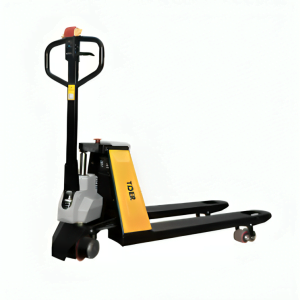 pallet jack. pallet forklift warehouse. storage room