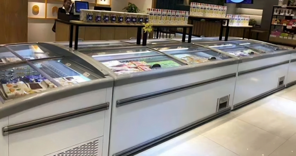 1050L Combined 3 Section Commercial Island Display Freezer – Auto Defrost.